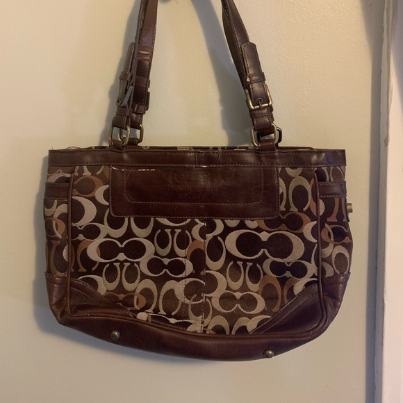 Brown Leather Coach Purse - Picture 1 of 4